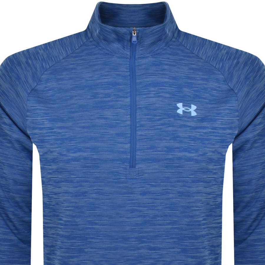 Men s Tech Textured Zip Blue Lg Under Armour